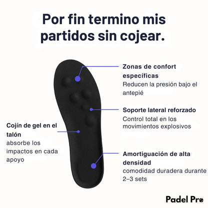 Plantillas Padel Pro – Juega más tiempo, sin dolor