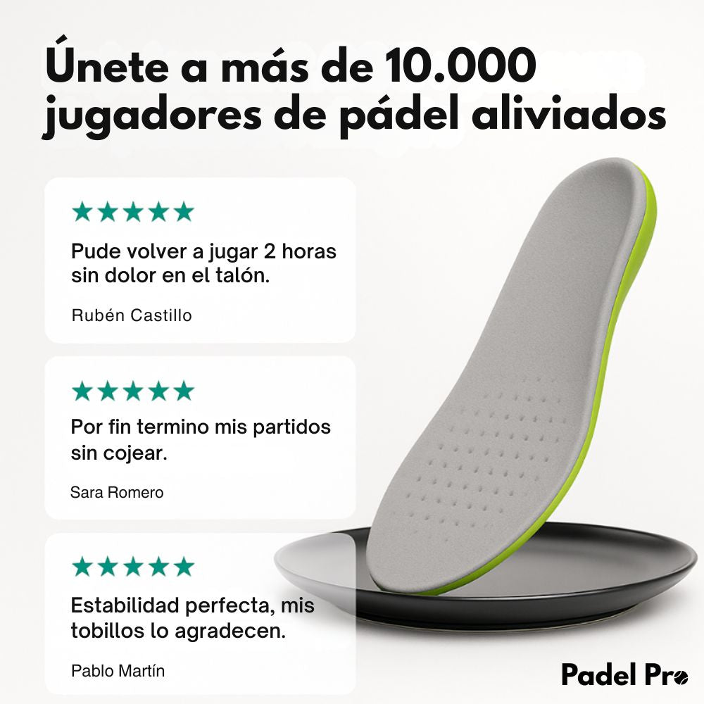 Plantillas Padel Pro – Juega más tiempo, sin dolor